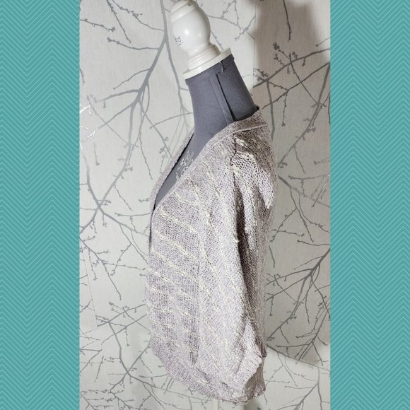 Free People Lavender Striped Oversized Rabbit Moon Cardigan - Picture 2 of 5